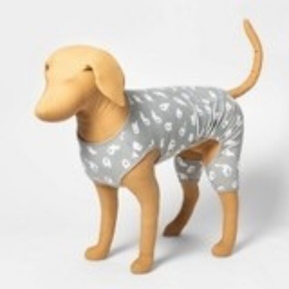 Spooky Ghost Print Comfy Dog Pajamas - Picture 1 of 7